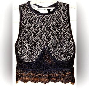 NWOT, House of CB London Lace Crop Top